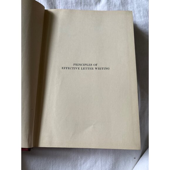 Principles Of Effective Letter Writing By McGraw-Hill 1927 Hardcover Vintage Boo - Picture 3 of 13